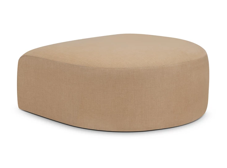 Sofa Bulky modulaire salon stof Light Sepia round hocker 20022 Ethnicraft