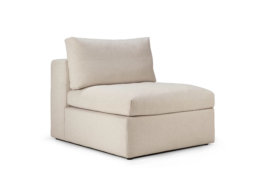 Sofa Mellow modulaire salon stof Off White 1 seater 20054 Ethnicraft
