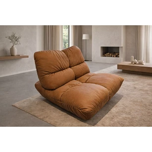 Bijzetzetel 1-zit Passion leder cognac Designwerk