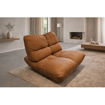 Bijzetzetel 1-zit Passion leder cognac Designwerk