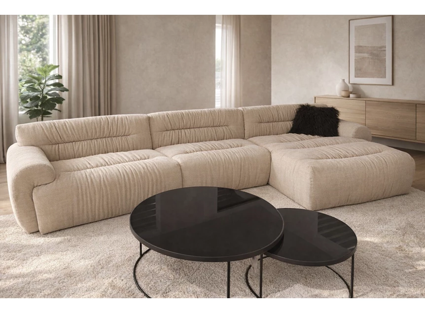 Salon Softy Sweety stof beige Easy Sofa