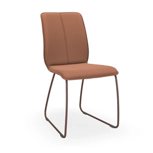 Stoel Tara Slede 811A stof terracotta Bert Plantagie