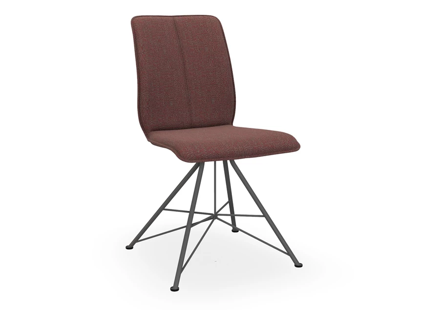 Stoel Tara Spin 813A stof bordeaux Bert Plantagie