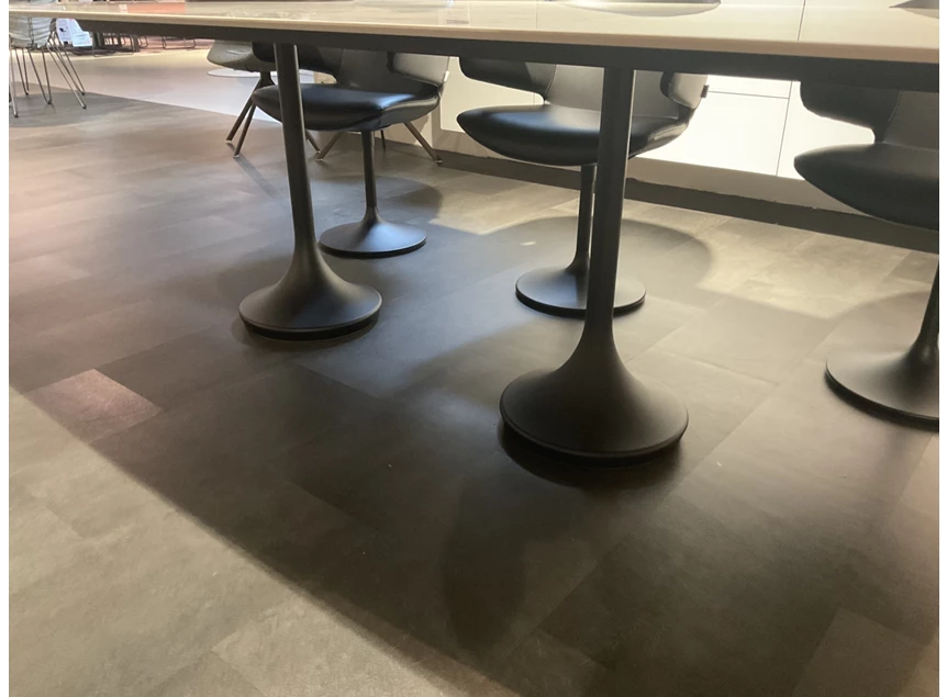Onderstel Tafel Central faux elyps keramiek bianco d'oro Joli