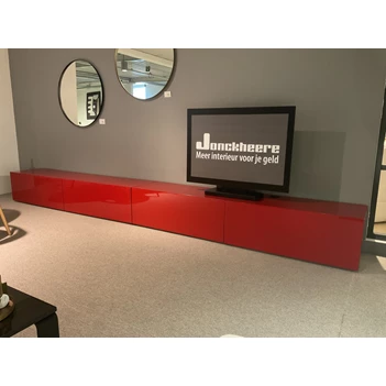 Tv-kast I-modulART 6 hoogglans rosso cina Presotto