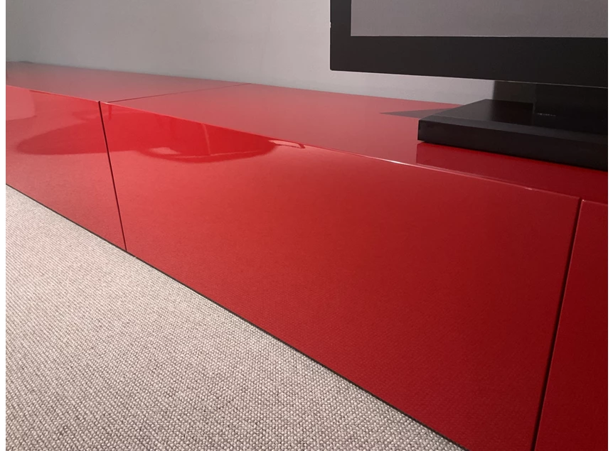 Detail Tv-kast I-modulART 6 hoogglans rosso cina Presotto