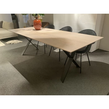 Tafel Cross massief eik krijt wit Diadesi