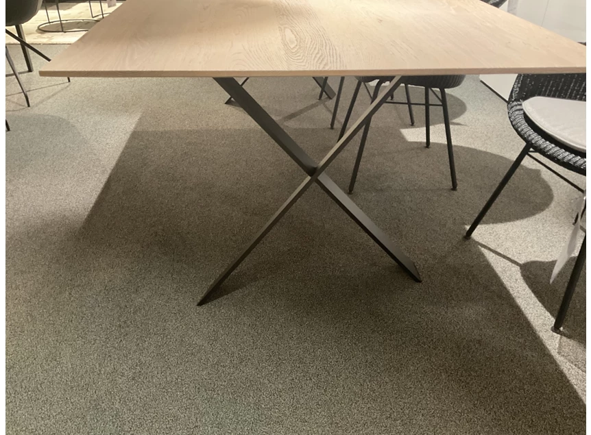Onderstel Tafel Cross massief eik krijt wit Diadesi
