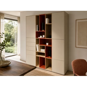 Wandkast Adatto combi kleuren matte lak hout