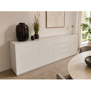 Dressoir Adatto staand matte lak wit ladeblok D1785147935092