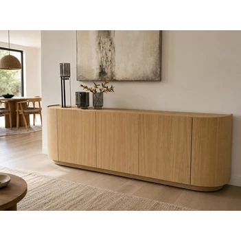 Dressoir Curvo 260 cm CUR8/666 eik natuur Michel Denolf
