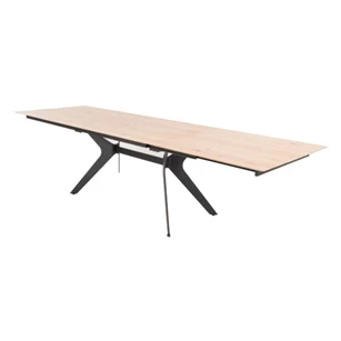 Verlengbare tafel Rhonda massief white wash eik Bert Plantagie