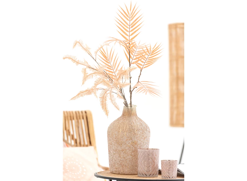 12411 J-Line Jolipa Bamboetak tijn 2-delig Zalm Decoratie