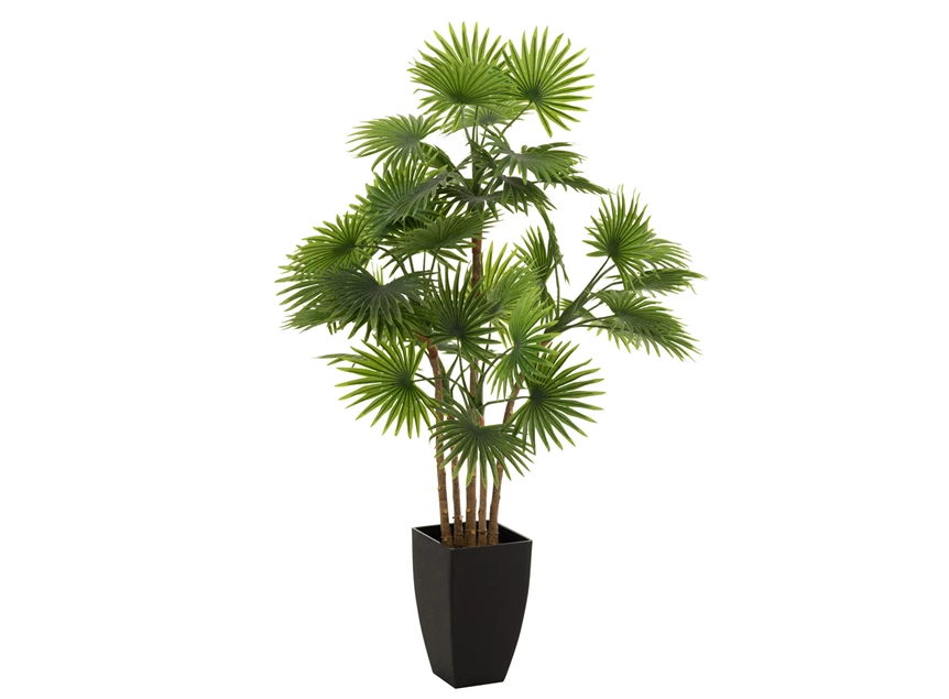 Palmboom Fan- plastiek- groen(75x75x105cm)- 12531