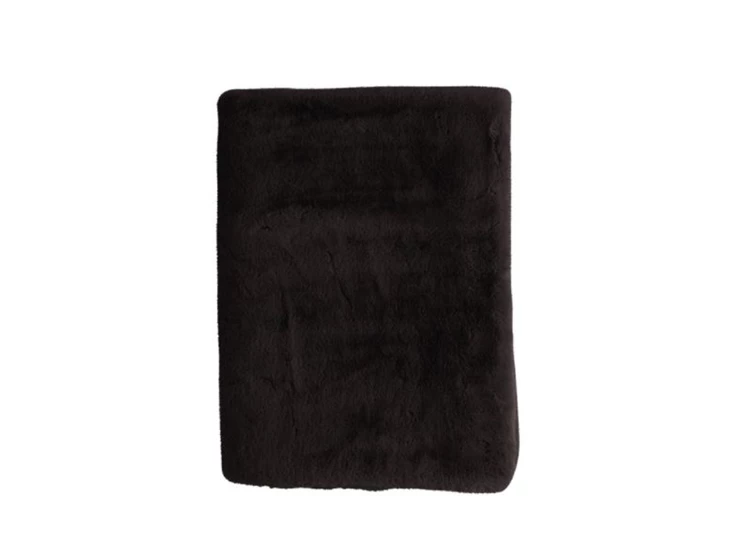 7019GGMD08 B living zwart portland plaid 200x130cm