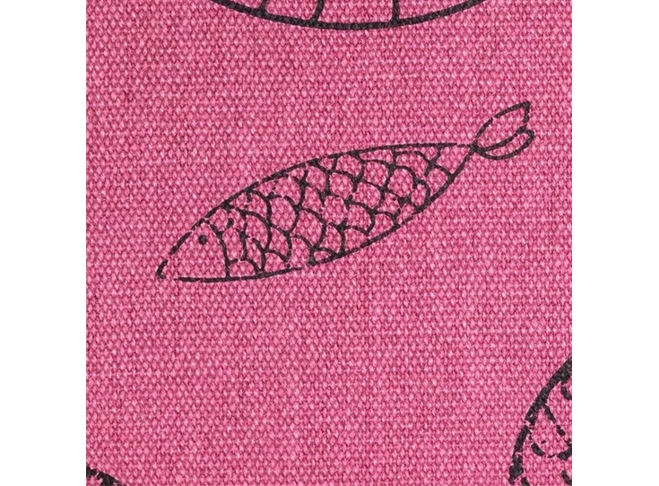 7003GGL502 B Living sierkussen vissen mauve black 45x45cm detail