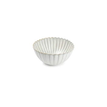 803528 Kom 16xH7,5cm nuance white Lotus Salt en Pepper