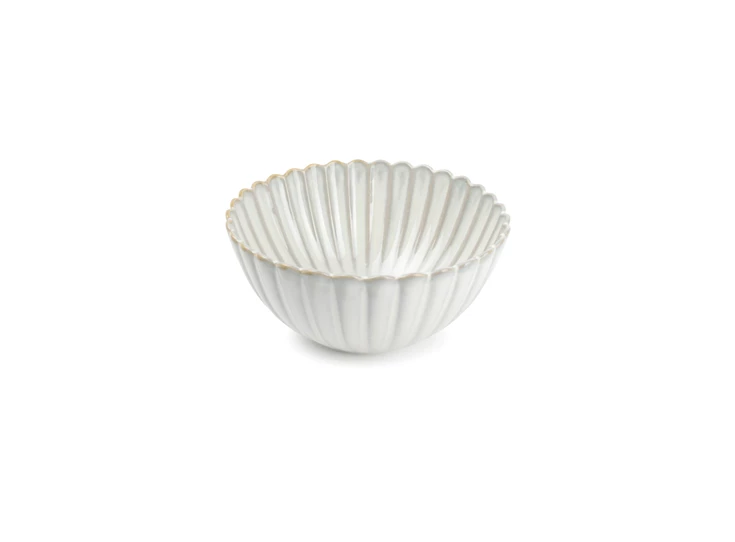 803528 Kom 16xH7,5cm nuance white Lotus Salt en Pepper