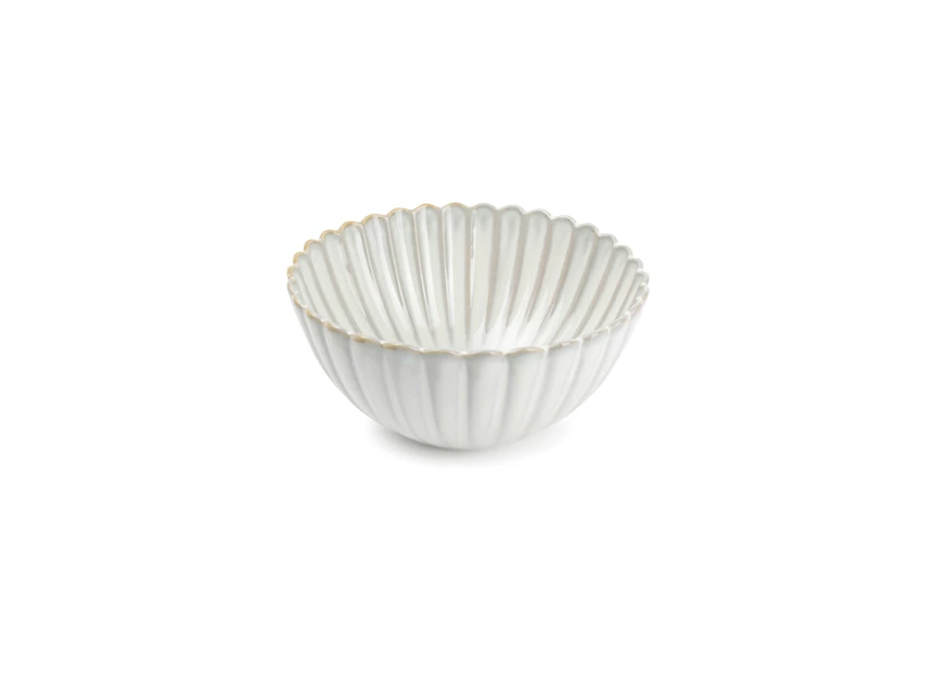 803528 Kom 16xH7,5cm nuance white Lotus Salt en Pepper