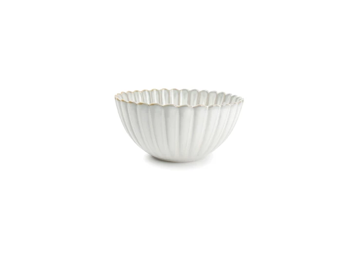 803528 Kom 16xH7,5cm nuance white Lotus zijkant Salt en pepper