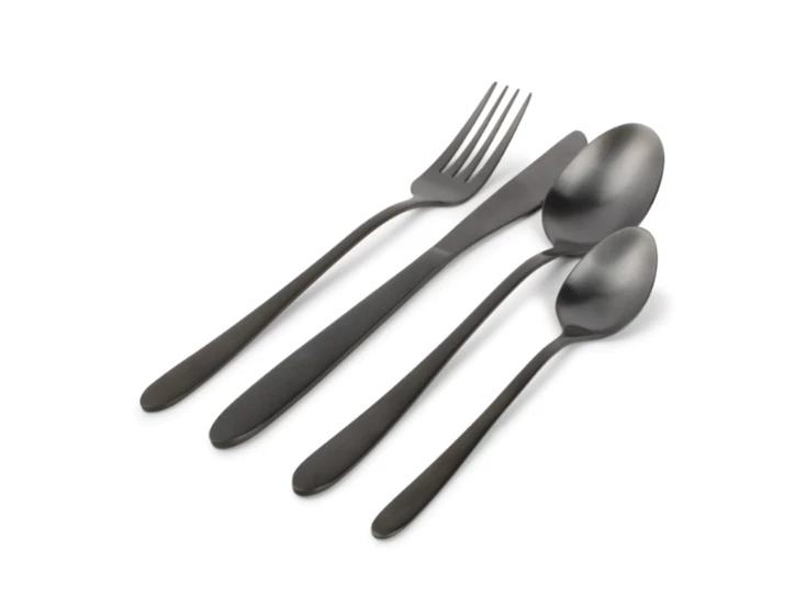 682902 Bestekset 24-delig mat zwart Slim ONA