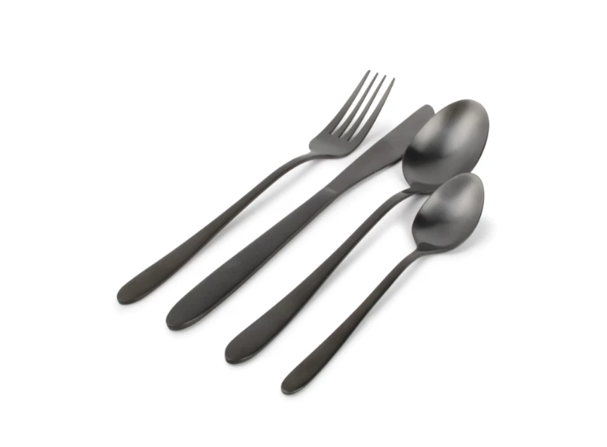 682902 Bestekset 24-delig mat zwart Slim ONA