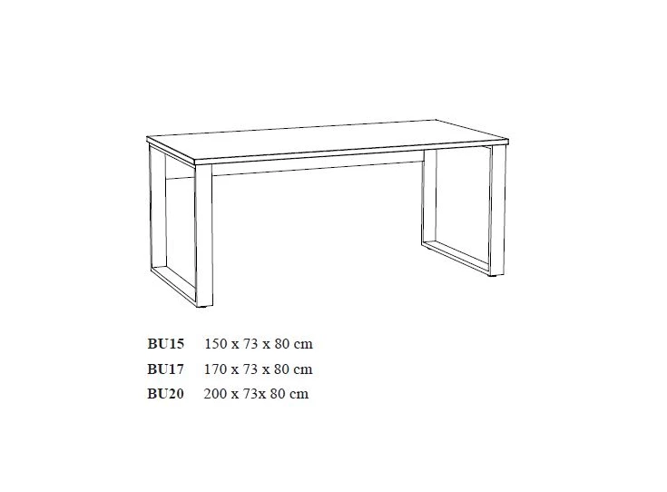 Neyt Capo Bureau BU15 Golden Oak tekening