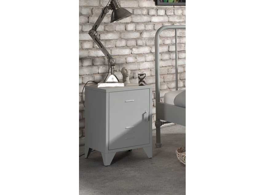 Nachttafel Bronxx mat rainy grey sfeerbeeld