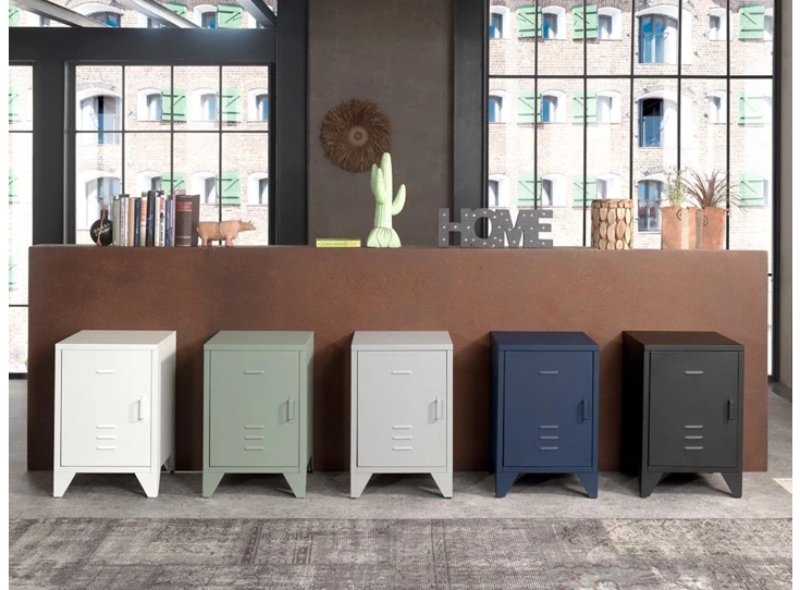 Nachttafel Bronxx mat rainy grey mogelijke kleurvariaties