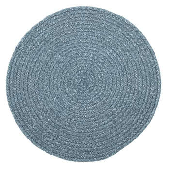 3400BLUESTONE Placemat rond MYRA, dia 38 cm, stone blue tiseco