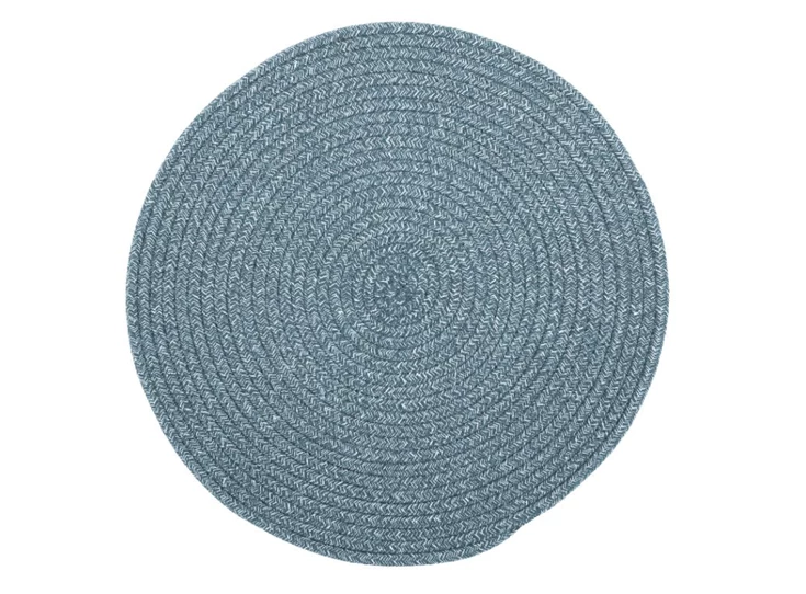 3400BLUESTONE Placemat rond MYRA, dia 38 cm, stone blue tiseco