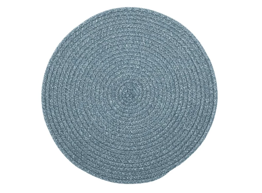 3400BLUESTONE Placemat rond MYRA, dia 38 cm, stone blue tiseco