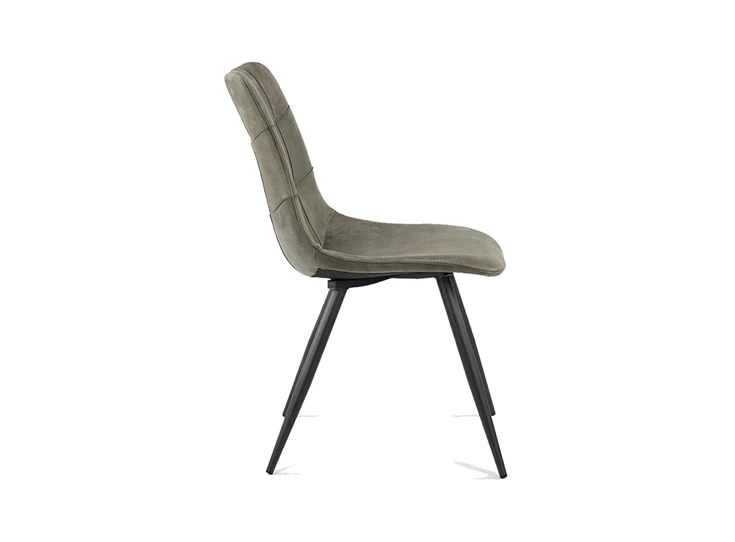 Stoel Peak in olive stof zijkant.jpg
