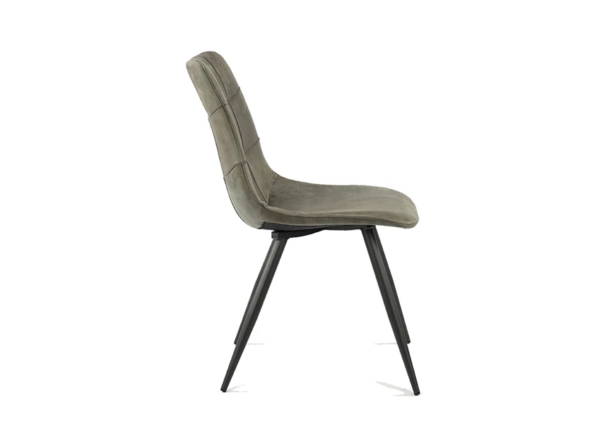 Stoel Peak in olive stof zijkant.jpg