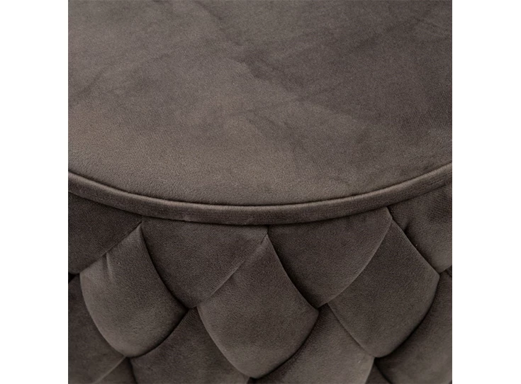 6777002 Athens Stool Velvet Anthracite detail boven