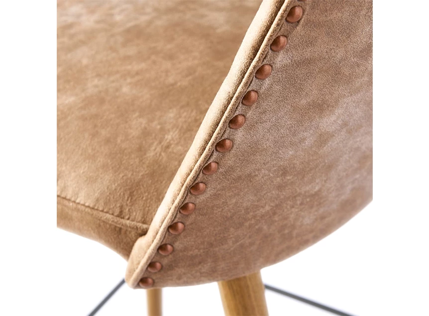 Riviera Maison Vegas Barstoel pellini camel detail