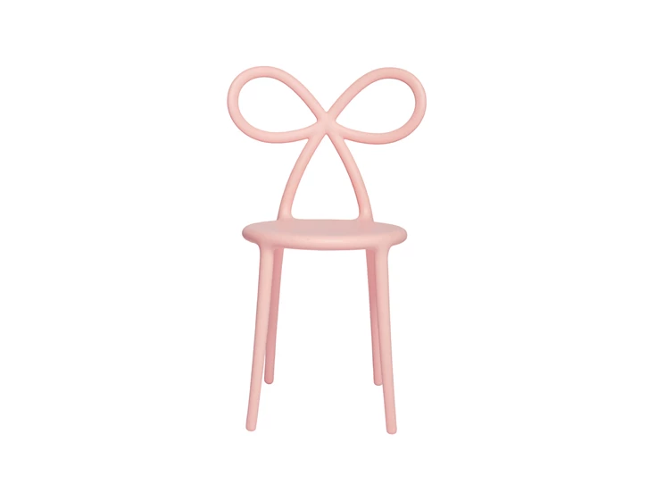 Front Stoel Ribbon Pink 80001PI-O Qeeboo