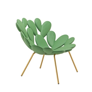 Bijzetzetel Filicudi Balsam Green Brass Qeeboo