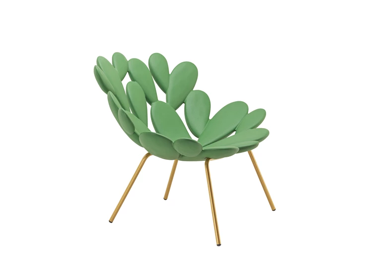 Bijzetzetel Filicudi Balsam Green Brass Qeeboo