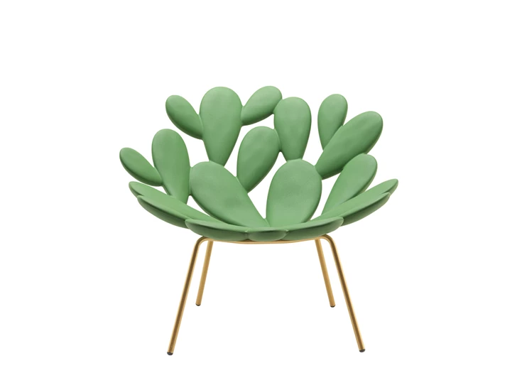 Front Bijzetzetel Filicudi Balsam Green Brass Qeeboo