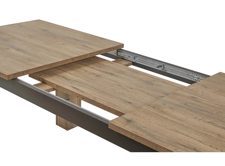 Eettafel Phenix verlengbaar 180(230)x90cm verlengd systeem detail