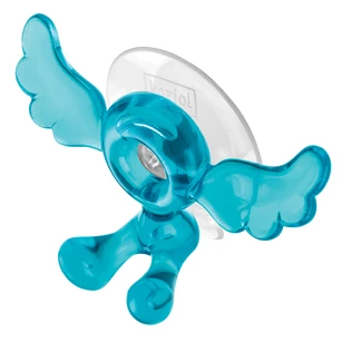 5836620 koziol alois transparant turquoise toothbrush holder tandenborstelhouder