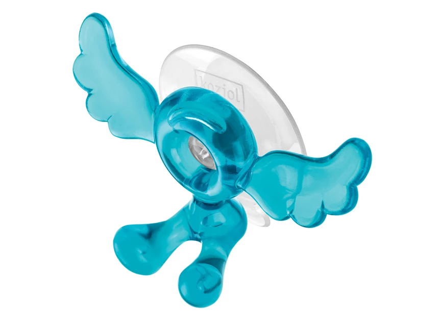 5836620 koziol alois transparant turquoise toothbrush holder tandenborstelhouder