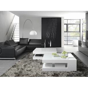Salontafel S100 wit glas Karat Tables to Love