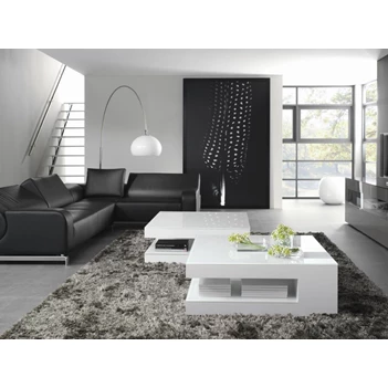 Salontafel S100 wit glas Karat Tables to Love