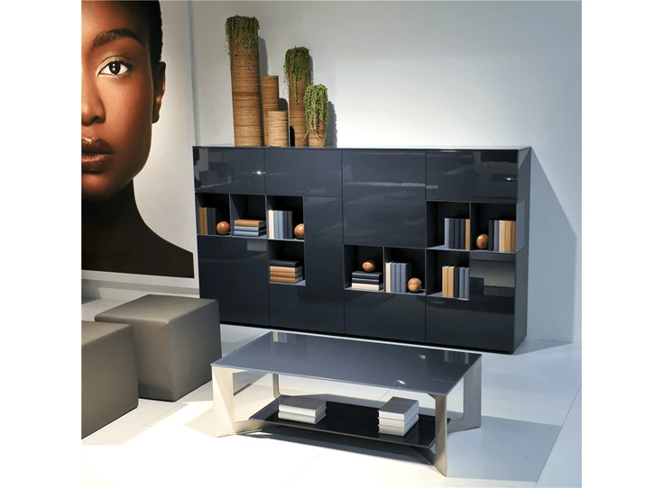 Salontafel SQ glas grijs Karat Tables to Love