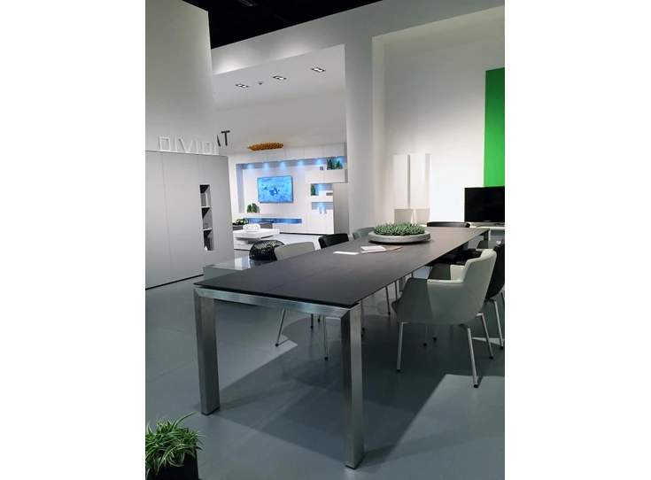 Front Verlengbare tafel TZV donker blad Karat Tables to Love