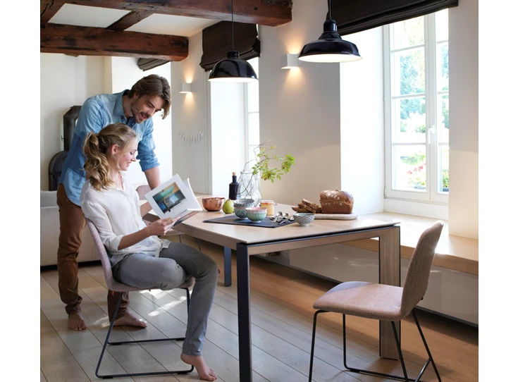 Stoel Pamp H47 metaal/uni - C1010