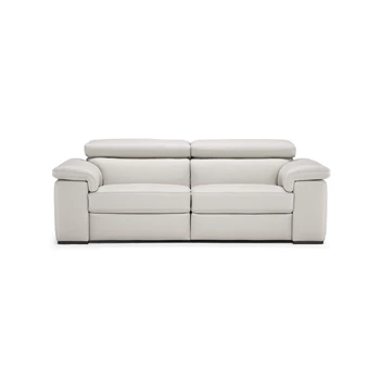 zetel Solare B817 canape natuzzi editions in wit leder vooraanzicht