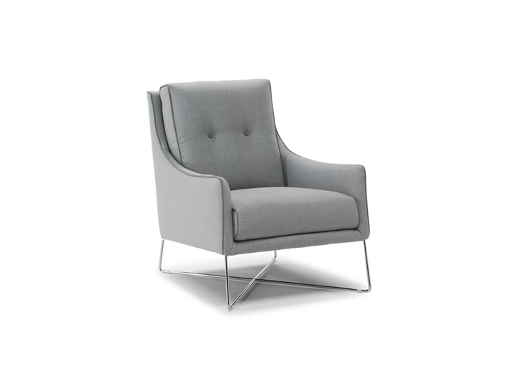 Fauteuil Amizia C011 Natuzzi Editions op metalen kruispoot